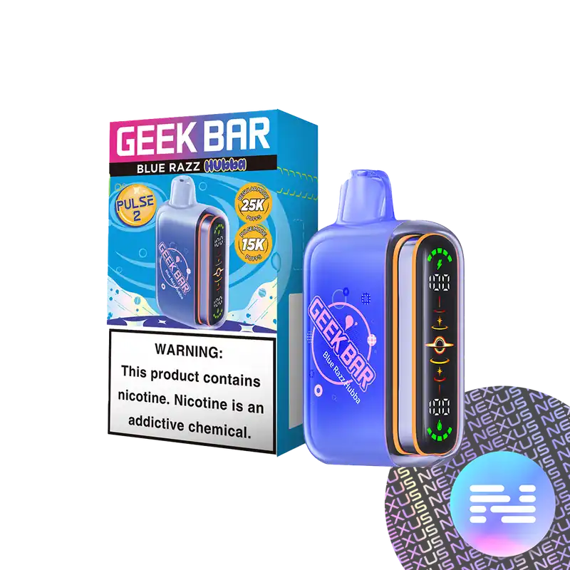 Blue Razz Hubba Geek Bar Pulse 2 Disposable Vape - Uncategorized
