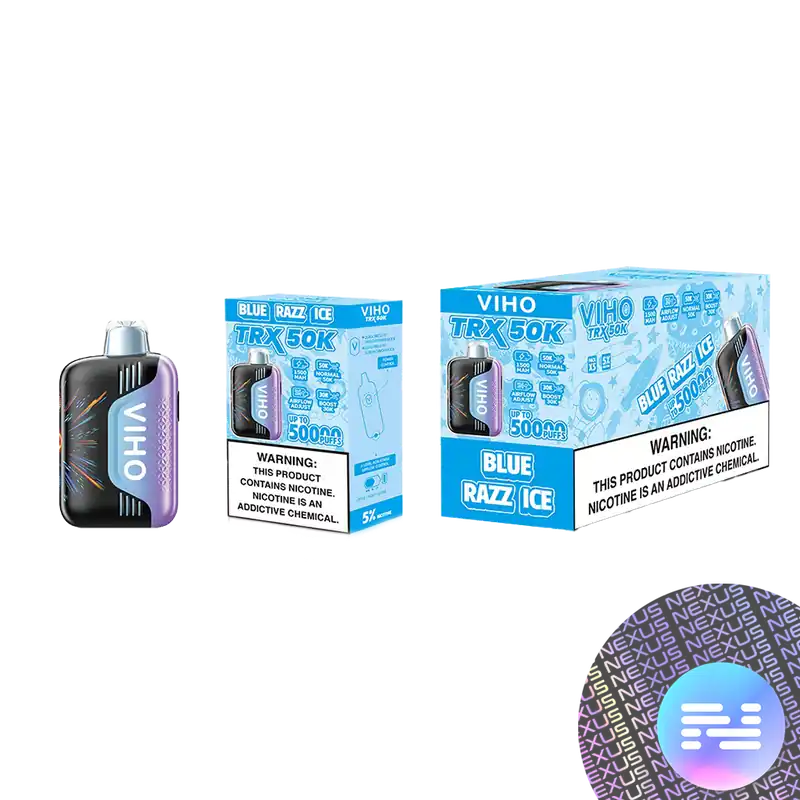Blue Razz Ice VIHO TRX 50K Disposable Vape - VIHO TURBO - Disposable Vape