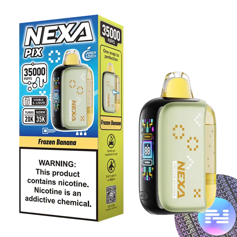 Frozen Banana NEXA PIX 35K Disposable Vape - NEXA Disposable Vape