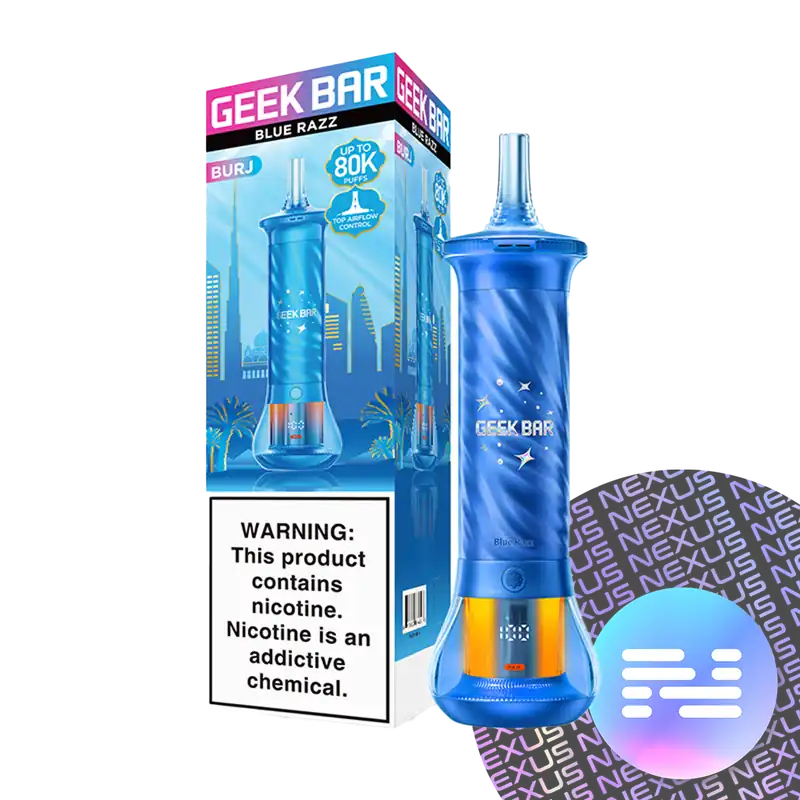 Blue Razz Geek Bar Burj 80K Disposable Vape - Uncategorized