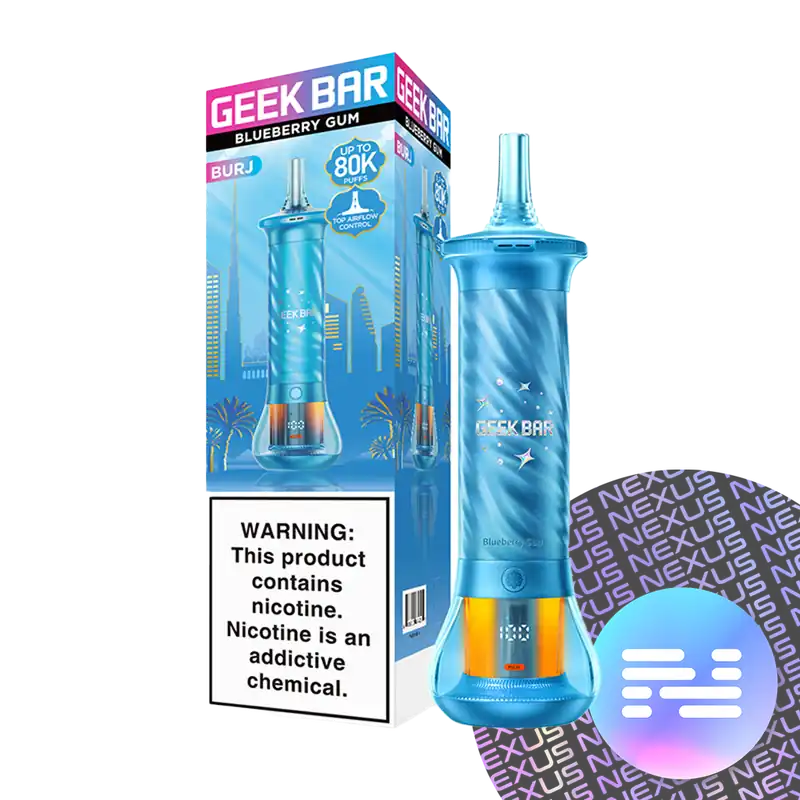 Blueberry GUM Geek Bar Burj 80K Disposable Vape - Uncategorized