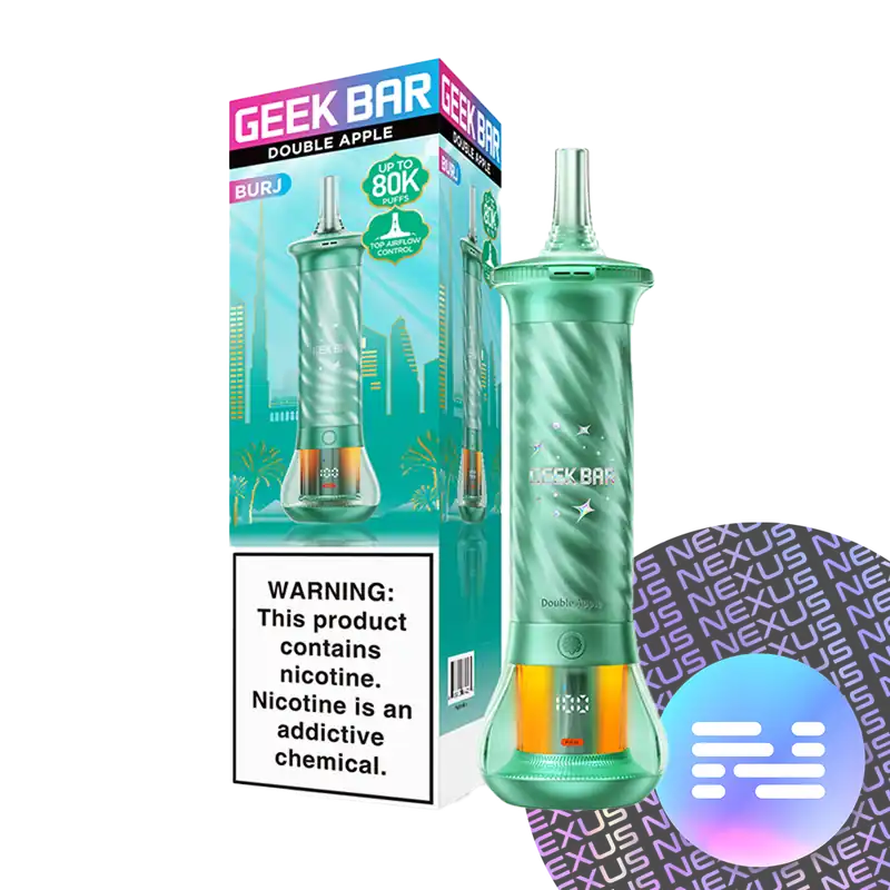 Double Apple Geek Bar Burj 80K Disposable Vape - Uncategorized
