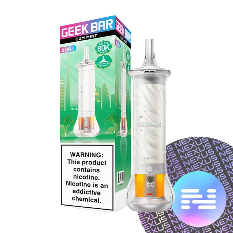 GUM Mint Geek Bar Burj 80K Disposable Vape - Uncategorized