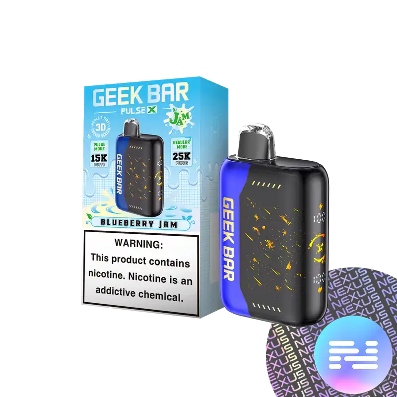 Blueberry JAM Geek Bar Pulse X 25K Disposable Vape - Uncategorized