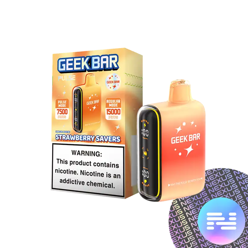 Strawberry SAVERS Geek Bar Pulse Disposable Vape - Uncategorized
