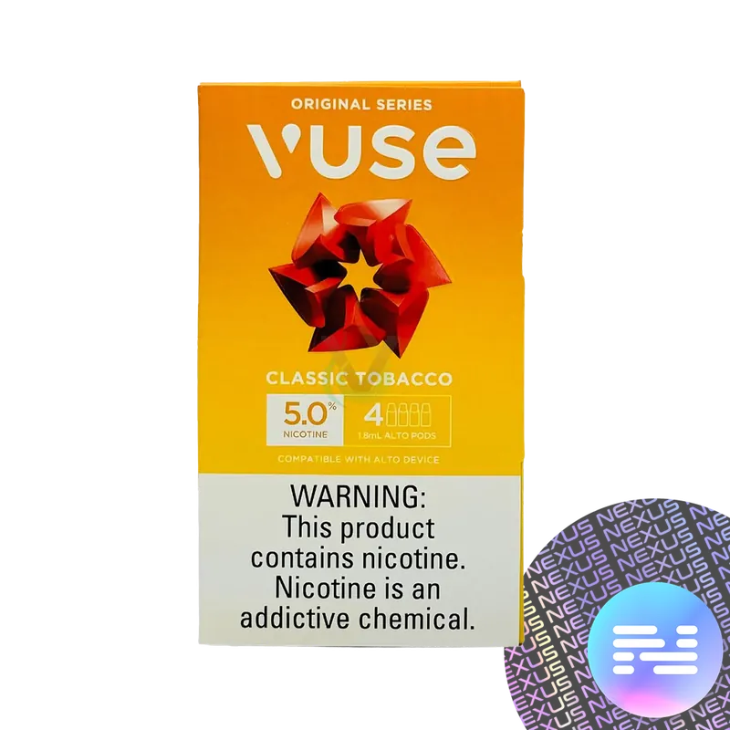 VUSE Alto Classic Tobacco 5% – 4 Pack - VUSE Alto Pods