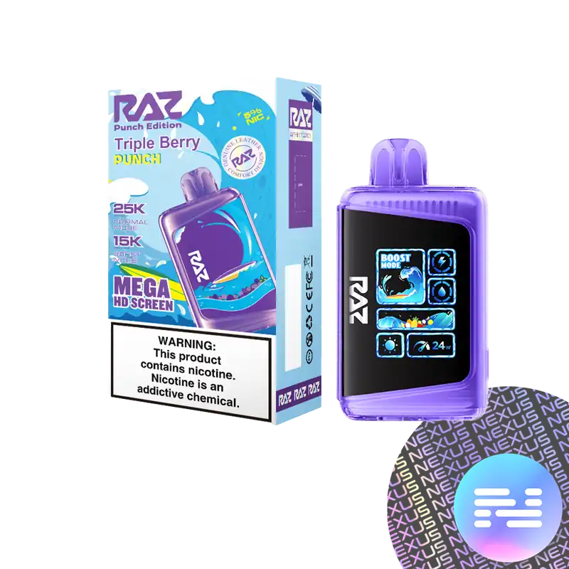 Triple Berry PUNCH RAZ LTX 25000 Disposable Vape - Raz Bars