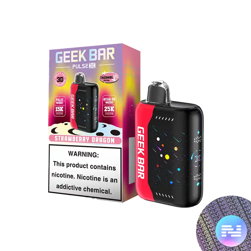 Strawberry Dragon Geek Bar Pulse X 25K Disposable Vape - Geek Vape