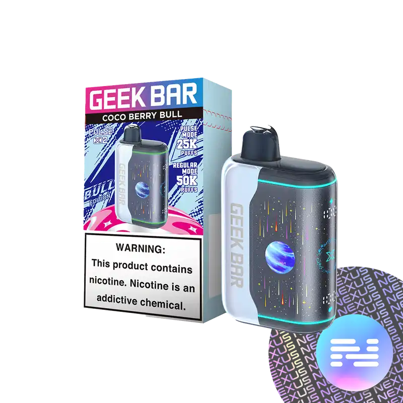 Coco Berry BULL Geek Bar Pulse X 2 Disposable Vape 50K - Uncategorized