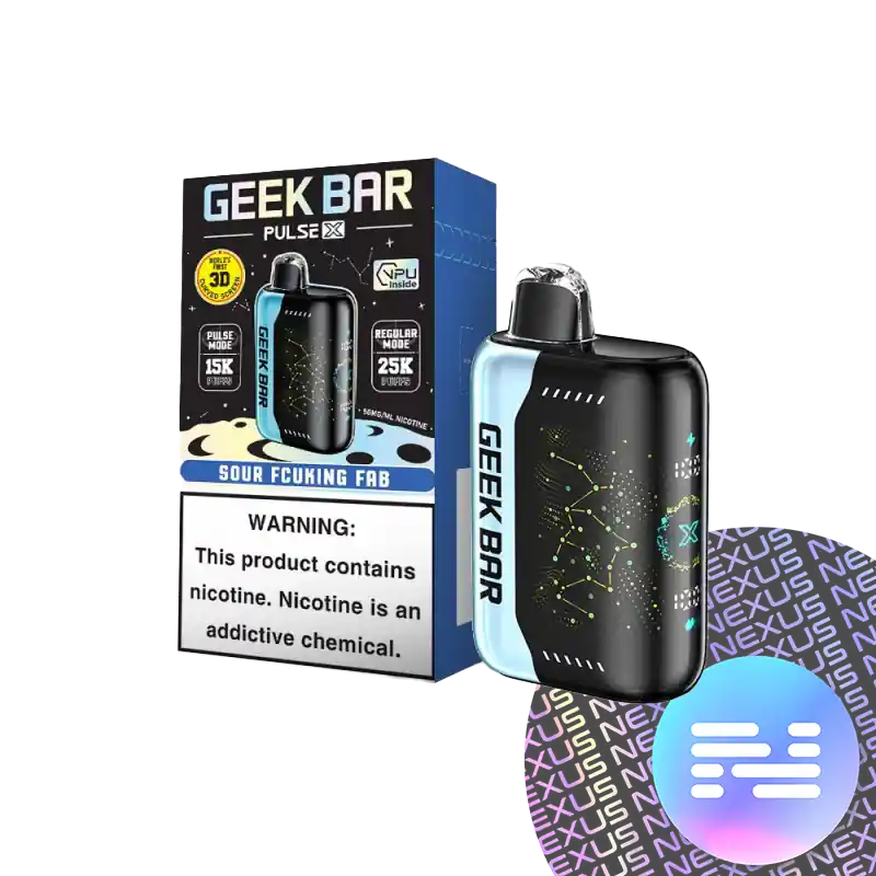 Sour Fucking FAB Geek Bar Pulse X 25000 Disposable Vape - Geek Vape