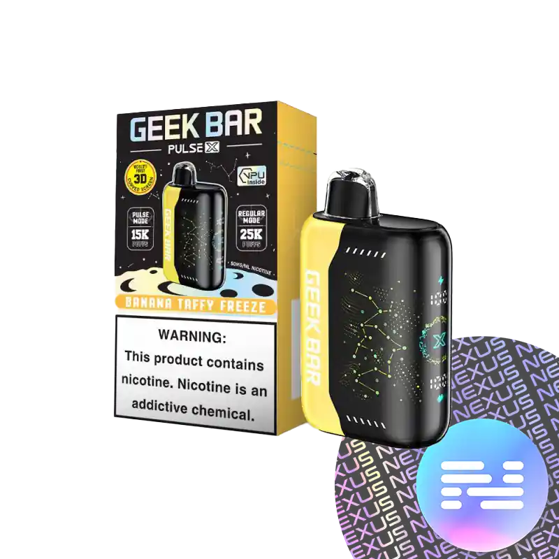 Banana Taffy Freeze Geek Bar Pulse X 25000 Disposable Vape - Geek Vape