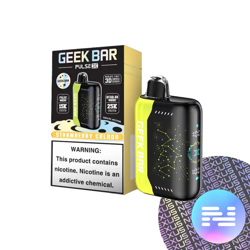 Strawberry Colada Geek Bar Pulse X 25000 Disposable Vape - Geek Vape