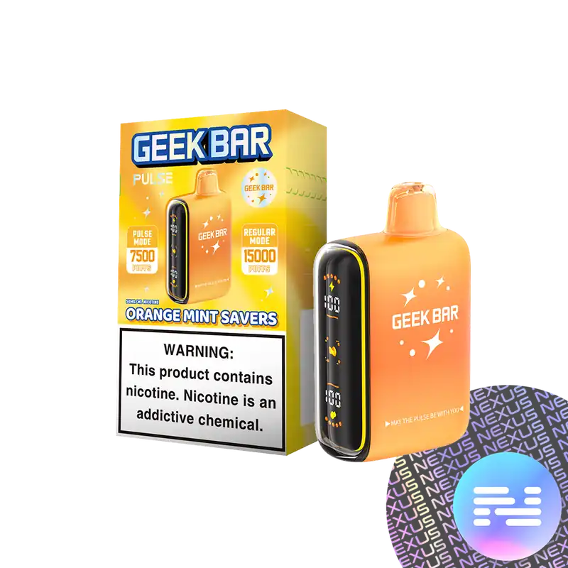 Orange Mint SAVERS Geek Bar Pulse Disposable Vape - All Disposables