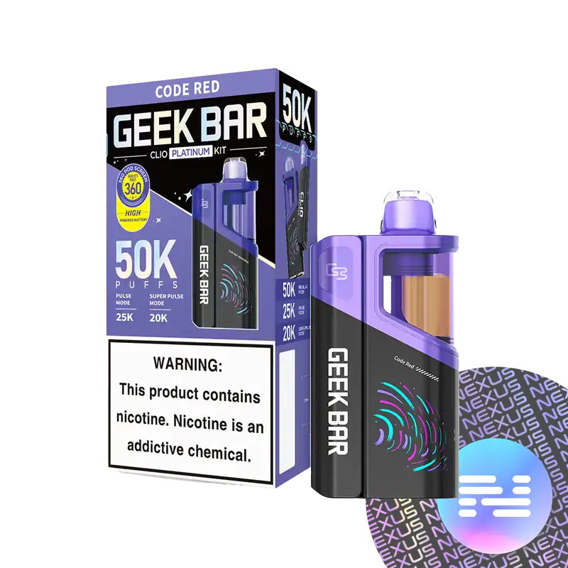 Code Red Geek Bar CLIO Platinum 50K Disposable KIT - Uncategorized