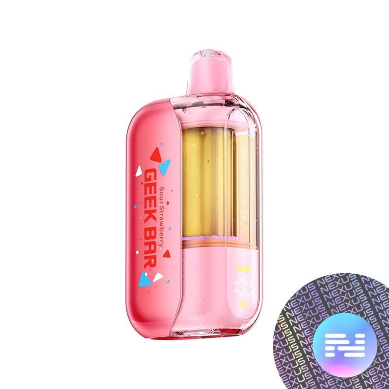 Sour Strawberry Geek Bar CLR 50K Disposable Vape - Uncategorized