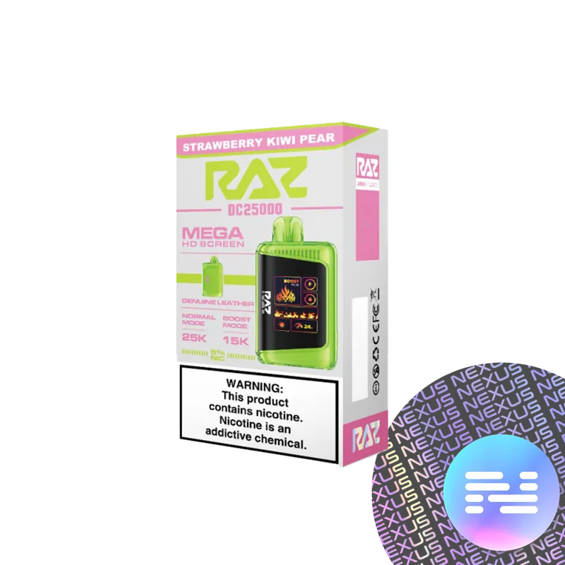 Strawberry Kiwi Pear RAZ DC25000 Disposable Vape - Geek Vape