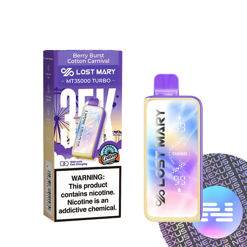 Berry Burst Cotton Carnival Lost Mary MT35000 TURBO Disposable Vape - Uncategorized