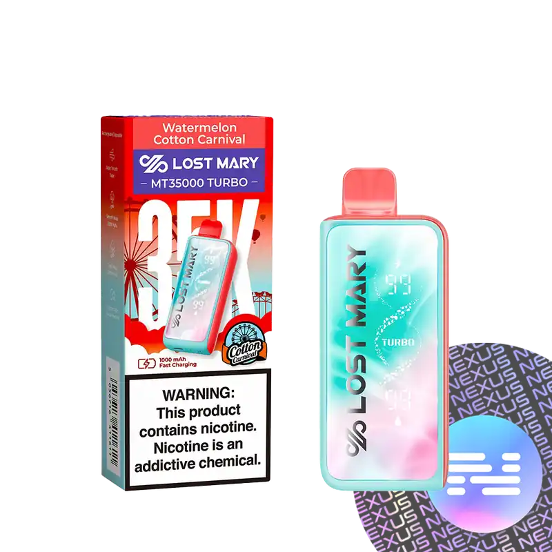 Watermelon Cotton Carnival Lost Mary MT35000 TURBO Disposable Vape - Uncategorized