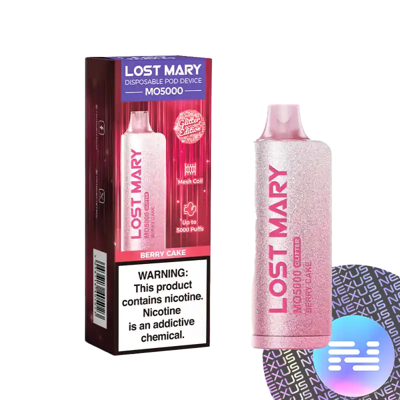 Berry Cake Lost Mary MO5000 Glitter Disposable Vape - Elf Bar - EBDESIGN