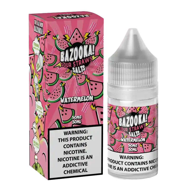 Bazooka Sour Straws E-Liquid 30 ML Vape Juice – Watermelon