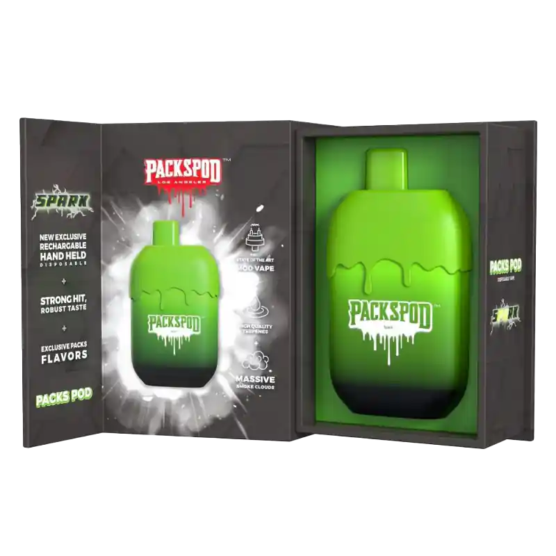 Revolutionize Your Vaping Experience with Packwood Packspod 5000 Disposable! 🌬️🚀Embark on a vaping adventure like never before with the cutting-edge Packwood Packspod 5000 Disposable, designed","currency":"USD","tags":[],"images":[],"variants":{"7288":{"variantID":"7288","title":"Packspod Disposable Vape 5000 Puffs by PackWoods - Spark","status":null,"price":1299,"imageID":"20725","imageUrl":"https://nexussmoke.com/wp-content/uploads/2025/05/Spark_d4911d59-d8a4-4786-af04-371dd4346d5c.png"}},"productID":"7288","productUrl":"https://nexussmoke.com/products/packspod-disposable-vape-5000-puffs-by-packwoods-spark/","categoryIDs":null,"createdAt":null,"updatedAt":null,"published":true}    Home / Packspods by Packwoods / Packspod Disposable Vape 5000 Puffs by PackWoods – SparkInstagramPackspod Disposable Vape 5000 Puffs by PackWoods – Spark