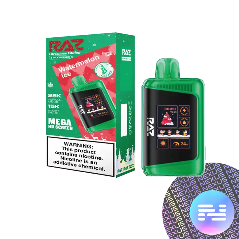 Watermelon Ice RAZ LTX 25000 Christmas Disposable Vape - Raz Bars