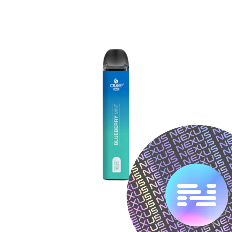 Blueberry Mint CRAVE MAX Disposable Vape 2500 Puff - Crave Vape
