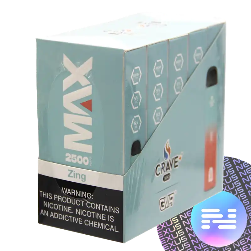 Zing CRAVE MAX Disposable Vape 2500 Puff - Crave Vape