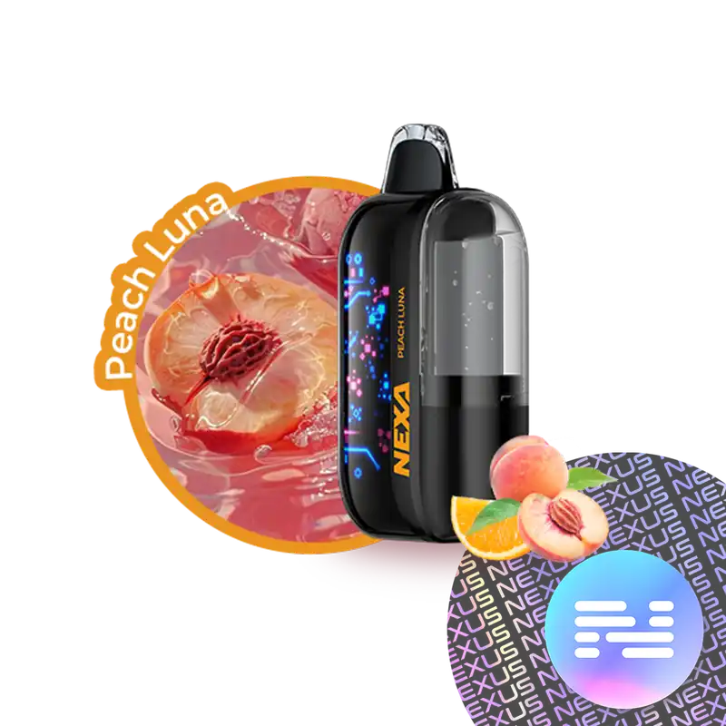 Peach LUNA NEXA Ultra 50000 INVISACLOUD Disposable Vape - NEXA Disposable Vape