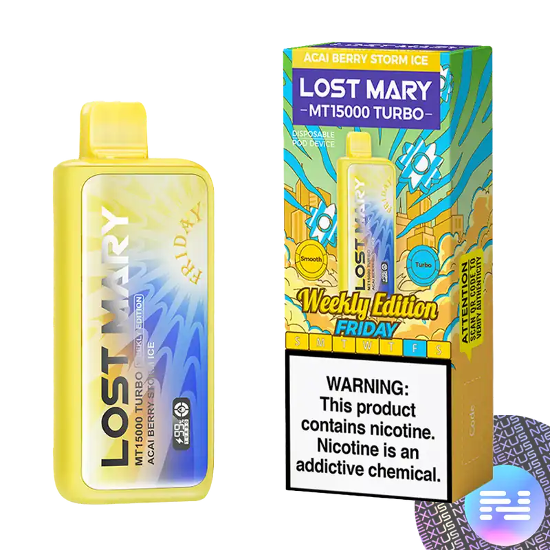 Acai Berry Storm Ice Lost Mary MT15000 Turbo Disposable Vape