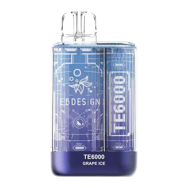 EB Design TE 6000 Vape – Grape Ice - Elf Bar - EBDESIGN