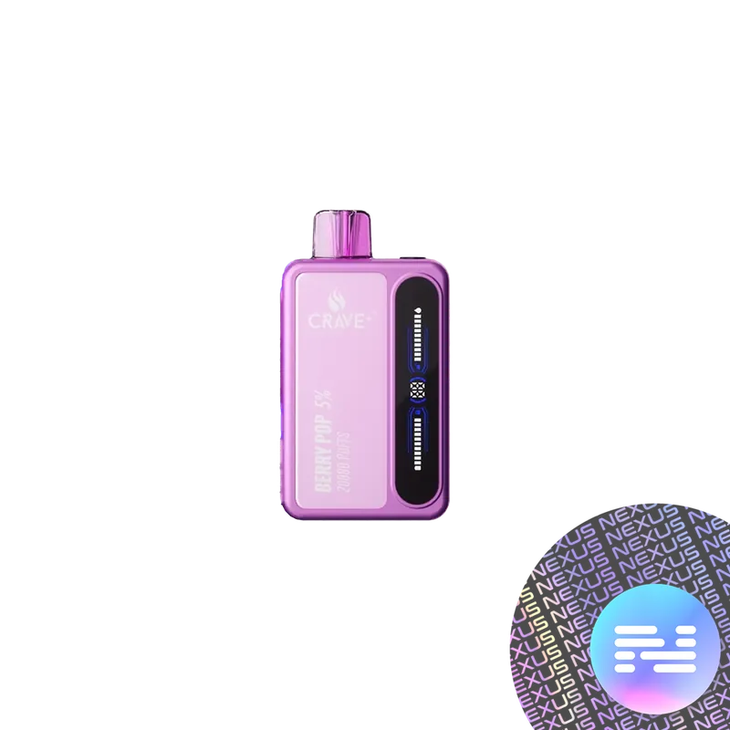 Berry Pop Crave Plus Turbo 20000 Disposable Vape - Crave Vape