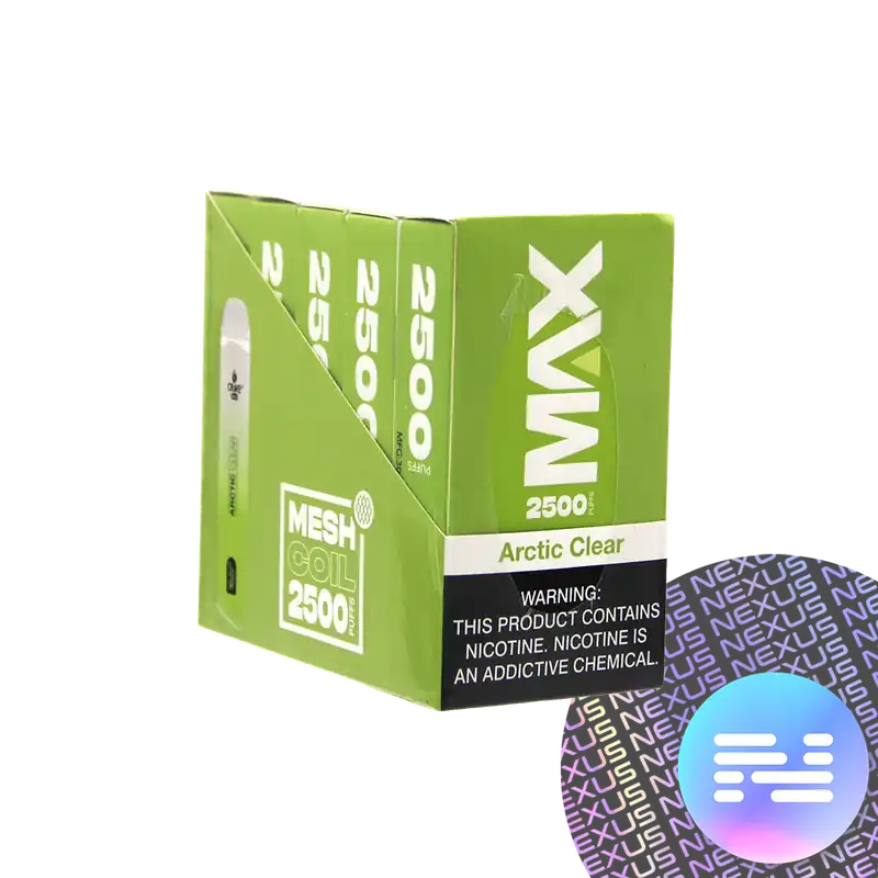 Arctic Clear CRAVE MAX Disposable Vape 2500 Puff - Crave Vape