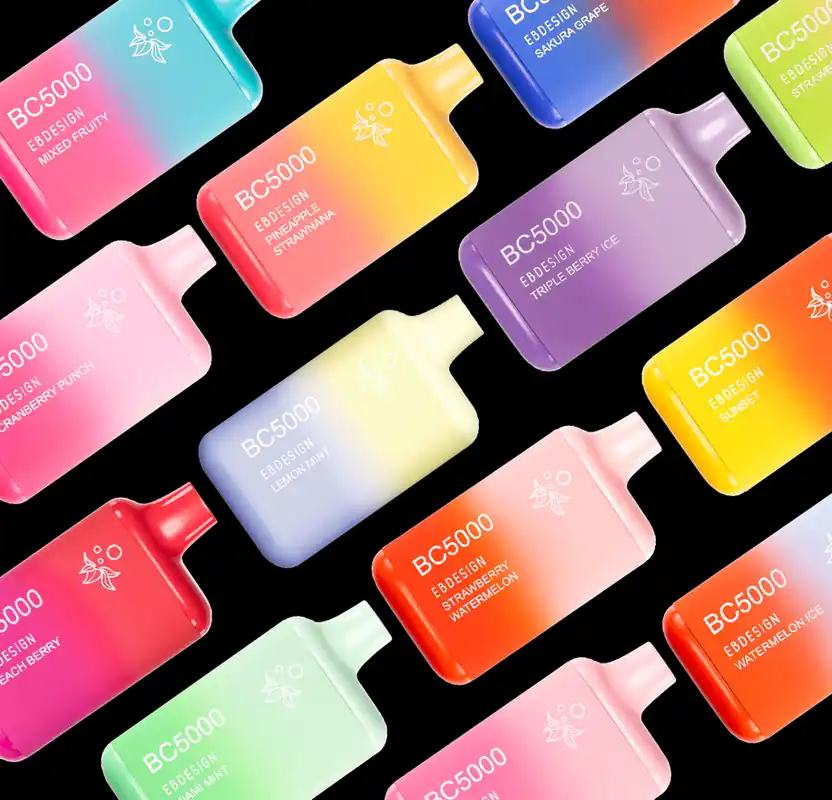 The Power of Elf Bar EB Create BC 5000 Disposable VapeExperience a potent vaping encounter wrapped in a compact and portable design with the Elf Bar","currency":"USD","tags":[],"images":[],"variants":{"3024":{"variantID":"3024","title":"Elf Bar BC5000 EB Create Disposable Vape 5000 Puffs","sku":"8246784459044","status":null,"price":1399,"imageID":"10190","imageUrl":"https://nexussmoke.com/wp-content/uploads/2025/05/BC5000Cover.png"},"52855":{"variantID":"52855","title":"Elf Bar BC5000 EB Create Disposable Vape 5000 Puffs - *THERMAL* Blackberry Cherry","sku":"8246784459044","status":"inStock","price":1399,"imageID":"52874","imageUrl":"https://nexussmoke.com/wp-content/uploads/2025/08/Blackberry-Cherry-Watermark.png","customFields":{"attribute_flavor":"*THERMAL* Blackberry Cherry"}},"52856":{"variantID":"52856","title":"Elf Bar BC5000 EB Create Disposable Vape 5000 Puffs - *THERMAL* Fuji Cloudz","sku":"8246784459044","status":"inStock","price":1399,"imageID":"52873","imageUrl":"https://nexussmoke.com/wp-content/uploads/2025/08/Fuji-Cloudz-Watermark.png","customFields":{"attribute_flavor":"*THERMAL* Fuji Cloudz"}},"52857":{"variantID":"52857","title":"Elf Bar BC5000 EB Create Disposable Vape 5000 Puffs - *THERMAL* Nectarine","sku":"8246784459044","status":"inStock","price":1399,"imageID":"52872","imageUrl":"https://nexussmoke.com/wp-content/uploads/2025/08/Nectarine-Watermark.png","customFields":{"attribute_flavor":"*THERMAL* Nectarine"}},"3028":{"variantID":"3028","title":"Elf Bar BC5000 EB Create Disposable Vape 5000 Puffs - Cherry Lemon Mint","sku":"8246784459044","status":"outOfStock","price":1399,"imageID":"10190","imageUrl":"https://nexussmoke.com/wp-content/uploads/2025/05/BC5000Cover.png","customFields":{"attribute_flavor":"Cherry Lemon Mint"}},"3025":{"variantID":"3025","title":"Elf Bar BC5000 EB Create Disposable Vape 5000 Puffs - Beach Day","sku":"8246784459044","status":"inStock","price":1399,"imageID":"10193","imageUrl":"https://nexussmoke.com/wp-content/uploads/2025/05/BeachDay.png","customFields":{"attribute_flavor":"Beach Day"}},"3026":{"variantID":"3026","title":"Elf Bar BC5000 EB Create Disposable Vape 5000 Puffs - Black Winter","sku":"8246784459044","status":"outOfStock","price":1399,"imageID":"10194","imageUrl":"https://nexussmoke.com/wp-content/uploads/2025/05/BlackWinter.png","customFields":{"attribute_flavor":"Black Winter"}},"52852":{"variantID":"52852","title":"Elf Bar BC5000 EB Create Disposable Vape 5000 Puffs - Blueberry Tobacco","sku":"8246784459044","status":"inStock","price":1399,"imageID":"52871","imageUrl":"https://nexussmoke.com/wp-content/uploads/2025/08/Blueberry-Tobacco-Watermark.png","customFields":{"attribute_flavor":"Blueberry Tobacco"}},"3029":{"variantID":"3029","title":"Elf Bar BC5000 EB Create Disposable Vape 5000 Puffs - Clear","sku":"8246784459044","status":"outOfStock","price":1399,"imageID":"10196","imageUrl":"https://nexussmoke.com/wp-content/uploads/2025/05/Clear_9b07daeb-4b1d-45e9-b074-1827b770012e.png","customFields":{"attribute_flavor":"Clear"}},"3027":{"variantID":"3027","title":"Elf Bar BC5000 EB Create Disposable Vape 5000 Puffs - Blue Razz Ice","sku":"8246784459044","status":"inStock","price":1399,"imageID":"10195","imageUrl":"https://nexussmoke.com/wp-content/uploads/2025/05/BlueRazzIce_7a9aa075-21a7-428b-87d1-ef67d4a91c13.png","customFields":{"attribute_flavor":"Blue Razz Ice"}},"3030":{"variantID":"3030","title":"Elf Bar BC5000 EB Create Disposable Vape 5000 Puffs - Cranberry Grape","sku":"8246784459044","status":"outOfStock","price":1399,"imageID":"10197","imageUrl":"https://nexussmoke.com/wp-content/uploads/2025/05/CranberryGrape_e342d2ac-b309-414f-ab81-f45eb582f7e6.png","customFields":{"attribute_flavor":"Cranberry Grape"}},"3031":{"variantID":"3031","title":"Elf Bar BC5000 EB Create Disposable Vape 5000 Puffs - Cranberry Punch","sku":"8246784459044","status":"inStock","price":1399,"imageID":"10199","imageUrl":"https://nexussmoke.com/wp-content/uploads/2025/05/CranberryPunch.png","customFields":{"attribute_flavor":"Cranberry Punch"}},"3032":{"variantID":"3032","title":"Elf Bar BC5000 EB Create Disposable Vape 5000 Puffs - Crazi Berry","sku":"8246784459044","status":"outOfStock","price":1399,"imageID":"10201","imageUrl":"https://nexussmoke.com/wp-content/uploads/2025/05/CraziBerry.png","customFields":{"attribute_flavor":"Crazi Berry"}},"3033":{"variantID":"3033","title":"Elf Bar BC5000 EB Create Disposable Vape 5000 Puffs - Frozen Creamsicle","sku":"8246784459044","status":"outOfStock","price":1399,"imageID":"10190","imageUrl":"https://nexussmoke.com/wp-content/uploads/2025/05/BC5000Cover.png","customFields":{"attribute_flavor":"Frozen Creamsicle"}},"52853":{"variantID":"52853","title":"Elf Bar BC5000 EB Create Disposable Vape 5000 Puffs - Gumi","sku":"8246784459044","status":"inStock","price":1399,"imageID":"10190","imageUrl":"https://nexussmoke.com/wp-content/uploads/2025/05/BC5000Cover.png","customFields":{"attribute_flavor":"Gumi"}},"3034":{"variantID":"3034","title":"Elf Bar BC5000 EB Create Disposable Vape 5000 Puffs - Honeydew Pineapple Orange","sku":"8246784459044","status":"outOfStock","price":1399,"imageID":"10190","imageUrl":"https://nexussmoke.com/wp-content/uploads/2025/05/BC5000Cover.png","customFields":{"attribute_flavor":"Honeydew Pineapple Orange"}},"3035":{"variantID":"3035","title":"Elf Bar BC5000 EB Create Disposable Vape 5000 Puffs - Lemon Mint","sku":"8246784459044","status":"outOfStock","price":1399,"imageID":"10204","imageUrl":"https://nexussmoke.com/wp-content/uploads/2025/05/LemonMint.png","customFields":{"attribute_flavor":"Lemon Mint"}},"3036":{"variantID":"3036","title":"Elf Bar BC5000 EB Create Disposable Vape 5000 Puffs - Malibu","sku":"8246784459044","status":"outOfStock","price":1399,"imageID":"10206","imageUrl":"https://nexussmoke.com/wp-content/uploads/2025/05/Malibu.png","customFields":{"attribute_flavor":"Malibu"}},"3037":{"variantID":"3037","title":"Elf Bar BC5000 EB Create Disposable Vape 5000 Puffs - Mango Peach","sku":"8246784459044","status":"outOfStock","price":1399,"imageID":"10207","imageUrl":"https://nexussmoke.com/wp-content/uploads/2025/05/MangoPeach_3f85ea48-034e-4a93-8f43-9221d192d602.png","customFields":{"attribute_flavor":"Mango Peach"}},"39658":{"variantID":"39658","title":"Elf Bar BC5000 EB Create Disposable Vape 5000 Puffs - Mountain Berry","sku":"8246784459044","status":"outOfStock","price":1399,"imageID":"39667","imageUrl":"https://nexussmoke.com/wp-content/uploads/2025/06/Mountain-Berry-Watermark.png","customFields":{"attribute_flavor":"Mountain Berry"}},"3038":{"variantID":"3038","title":"Elf Bar BC5000 EB Create Disposable Vape 5000 Puffs - Miami Mint","sku":"8246784459044","status":"inStock","price":1399,"imageID":"10208","imageUrl":"https://nexussmoke.com/wp-content/uploads/2025/05/MiamiMint_ca3d1a55-1680-48cd-bb8e-fe58cff788d3.png","customFields":{"attribute_flavor":"Miami Mint"}},"52854":{"variantID":"52854","title":"Elf Bar BC5000 EB Create Disposable Vape 5000 Puffs - Mint Tobacco","sku":"8246784459044","status":"inStock","price":1399,"imageID":"52870","imageUrl":"https://nexussmoke.com/wp-content/uploads/2025/08/Mint-Tobacco-Watermark.png","customFields":{"attribute_flavor":"Mint Tobacco"}},"3039":{"variantID":"3039","title":"Elf Bar BC5000 EB Create Disposable Vape 5000 Puffs - Mixed Fruity","sku":"8246784459044","status":"outOfStock","price":1399,"imageID":"10209","imageUrl":"https://nexussmoke.com/wp-content/uploads/2025/05/MixedFruity.png","customFields":{"attribute_flavor":"Mixed Fruity"}},"52858":{"variantID":"52858","title":"Elf Bar BC5000 EB Create Disposable Vape 5000 Puffs - Orange Pear Nectar","sku":"8246784459044","status":"inStock","price":1399,"imageID":"52869","imageUrl":"https://nexussmoke.com/wp-content/uploads/2025/08/Orange-Pear-Nectar-Watermark.png","customFields":{"attribute_flavor":"Orange Pear Nectar"}},"3040":{"variantID":"3040","title":"Elf Bar BC5000 EB Create Disposable Vape 5000 Puffs - Peach Berry","sku":"8246784459044","status":"inStock","price":1399,"imageID":"10210","imageUrl":"https://nexussmoke.com/wp-content/uploads/2025/05/PeachBerry.png","customFields":{"attribute_flavor":"Peach Berry"}},"58550":{"variantID":"58550","title":"Elf Bar BC5000 EB Create Disposable Vape 5000 Puffs - Peach Ice","sku":"8246784459044","status":"outOfStock","price":1399,"imageID":"10190","imageUrl":"https://nexussmoke.com/wp-content/uploads/2025/05/BC5000Cover.png","customFields":{"attribute_flavor":"Peach Ice"}},"3041":{"variantID":"3041","title":"Elf Bar BC5000 EB Create Disposable Vape 5000 Puffs - Peach Mango Watermelon","sku":"8246784459044","status":"outOfStock","price":1399,"imageID":"10212","imageUrl":"https://nexussmoke.com/wp-content/uploads/2025/05/PeachMangoWatermelon_13f3156d-e270-4b60-b439-9e50fd96f1a5.png","customFields":{"attribute_flavor":"Peach Mango Watermelon"}},"3042":{"variantID":"3042","title":"Elf Bar BC5000 EB Create Disposable Vape 5000 Puffs - Pineapple Orange Mint","sku":"8246784459044","status":"inStock","price":1399,"imageID":"52868","imageUrl":"https://nexussmoke.com/wp-content/uploads/2025/05/Pineapple-Orange-Mint-Watermark.png","customFields":{"attribute_flavor":"Pineapple Orange Mint"}},"39659":{"variantID":"39659","title":"Elf Bar BC5000 EB Create Disposable Vape 5000 Puffs - Pineapple Punch","sku":"8246784459044","status":"outOfStock","price":1399,"imageID":"39669","imageUrl":"https://nexussmoke.com/wp-content/uploads/2025/06/Pineapple-Punch-Watermark.png","customFields":{"attribute_flavor":"Pineapple Punch"}},"3043":{"variantID":"3043","title":"Elf Bar BC5000 EB Create Disposable Vape 5000 Puffs - Pineapple Strawnana","sku":"8246784459044","status":"outOfStock","price":1399,"imageID":"10215","imageUrl":"https://nexussmoke.com/wp-content/uploads/2025/05/PineappleStrawberry.png","customFields":{"attribute_flavor":"Pineapple Strawnana"}},"39660":{"variantID":"39660","title":"Elf Bar BC5000 EB Create Disposable Vape 5000 Puffs - Pink & Blue Lemonade","sku":"8246784459044","status":"outOfStock","price":1399,"imageID":"39668","imageUrl":"https://nexussmoke.com/wp-content/uploads/2025/06/Pink-Blue-Lemonade-Watermark.png","customFields":{"attribute_flavor":"Pink & Blue Lemonade"}},"3044":{"variantID":"3044","title":"Elf Bar BC5000 EB Create Disposable Vape 5000 Puffs - Rainbow Candy","sku":"8246784459044","status":"outOfStock","price":1399,"imageID":"10217","imageUrl":"https://nexussmoke.com/wp-content/uploads/2025/05/RainbowCandy_45cb77a0-cbc0-47f8-aed8-2eb61f1d4802.png","customFields":{"attribute_flavor":"Rainbow Candy"}},"39661":{"variantID":"39661","title":"Elf Bar BC5000 EB Create Disposable Vape 5000 Puffs - Rocket Popsicle","sku":"8246784459044","status":"outOfStock","price":1399,"imageID":"39670","imageUrl":"https://nexussmoke.com/wp-content/uploads/2025/06/Rocket-Popsicle-Watermark.png","customFields":{"attribute_flavor":"Rocket Popsicle"}},"3045":{"variantID":"3045","title":"Elf Bar BC5000 EB Create Disposable Vape 5000 Puffs - Sakrura Grape","sku":"8246784459044","status":"outOfStock","price":1399,"imageID":"10219","imageUrl":"https://nexussmoke.com/wp-content/uploads/2025/05/SakuraGrape.png","customFields":{"attribute_flavor":"Sakrura Grape"}},"41595":{"variantID":"41595","title":"Elf Bar BC5000 EB Create Disposable Vape 5000 Puffs - Smooth Tobacco","sku":"8246784459044","status":"inStock","price":1399,"imageID":"52866","imageUrl":"https://nexussmoke.com/wp-content/uploads/2025/06/Smooth-Tobacco-EB-Watermark.png","customFields":{"attribute_flavor":"Smooth Tobacco"}},"3046":{"variantID":"3046","title":"Elf Bar BC5000 EB Create Disposable Vape 5000 Puffs - Snoow Grape","sku":"8246784459044","status":"outOfStock","price":1399,"imageID":"10190","imageUrl":"https://nexussmoke.com/wp-content/uploads/2025/05/BC5000Cover.png","customFields":{"attribute_flavor":"Snoow Grape"}},"3048":{"variantID":"3048","title":"Elf Bar BC5000 EB Create Disposable Vape 5000 Puffs - Sour Apple","sku":"8246784459044","status":"outOfStock","price":1399,"imageID":"10190","imageUrl":"https://nexussmoke.com/wp-content/uploads/2025/05/BC5000Cover.png","customFields":{"attribute_flavor":"Sour Apple"}},"3049":{"variantID":"3049","title":"Elf Bar BC5000 EB Create Disposable Vape 5000 Puffs - Strawberry Banana","sku":"8246784459044","status":"outOfStock","price":1399,"imageID":"10190","imageUrl":"https://nexussmoke.com/wp-content/uploads/2025/05/BC5000Cover.png","customFields":{"attribute_flavor":"Strawberry Banana"}},"3050":{"variantID":"3050","title":"Elf Bar BC5000 EB Create Disposable Vape 5000 Puffs - Strawberry Ice","sku":"8246784459044","status":"inStock","price":1399,"imageID":"10220","imageUrl":"https://nexussmoke.com/wp-content/uploads/2025/05/StrawberryIce_ea39fde9-e2ba-4e2e-a657-984685f15e1a.png","customFields":{"attribute_flavor":"Strawberry Ice"}},"3051":{"variantID":"3051","title":"Elf Bar BC5000 EB Create Disposable Vape 5000 Puffs - Strawberry Kiwi","sku":"8246784459044","status":"outOfStock","price":1399,"imageID":"10221","imageUrl":"https://nexussmoke.com/wp-content/uploads/2025/05/StrawberryKiwi_90740c73-18f5-4574-b78e-50265348a0f6.png","customFields":{"attribute_flavor":"Strawberry Kiwi"}},"3052":{"variantID":"3052","title":"Elf Bar BC5000 EB Create Disposable Vape 5000 Puffs - Strawberry Mango","sku":"8246784459044","status":"outOfStock","price":1399,"imageID":"10222","imageUrl":"https://nexussmoke.com/wp-content/uploads/2025/05/StrawberryMango_8bb2e0f3-4f3d-40f3-bfc2-d2c4536378a7.png","customFields":{"attribute_flavor":"Strawberry Mango"}},"52859":{"variantID":"52859","title":"Elf Bar BC5000 EB Create Disposable Vape 5000 Puffs - Strawberry Pear Orange Ice","sku":"8246784459044","status":"inStock","price":1399,"imageID":"52867","imageUrl":"https://nexussmoke.com/wp-content/uploads/2025/08/Strawberry-Pear-Orange-Ice-Watermark.png","customFields":{"attribute_flavor":"Strawberry Pear Orange Ice"}},"3053":{"variantID":"3053","title":"Elf Bar BC5000 EB Create Disposable Vape 5000 Puffs - Strawberry PassionFruit Duo Ice","sku":"8246784459044","status":"outOfStock","price":1399,"imageID":"10190","imageUrl":"https://nexussmoke.com/wp-content/uploads/2025/05/BC5000Cover.png","customFields":{"attribute_flavor":"Strawberry PassionFruit Duo Ice"}},"3054":{"variantID":"3054","title":"Elf Bar BC5000 EB Create Disposable Vape 5000 Puffs - Strawberry Pina Colada","sku":"8246784459044","status":"outOfStock","price":1399,"imageID":"10223","imageUrl":"https://nexussmoke.com/wp-content/uploads/2025/05/StrawberryPinaColada_9ded29bb-f35f-437b-8ff9-2de04c7c1edf.png","customFields":{"attribute_flavor":"Strawberry Pina Colada"}},"3055":{"variantID":"3055","title":"Elf Bar BC5000 EB Create Disposable Vape 5000 Puffs - Strawberry Watermelon","sku":"8246784459044","status":"outOfStock","price":1399,"imageID":"10225","imageUrl":"https://nexussmoke.com/wp-content/uploads/2025/05/StrawberryWatermelon_32585106-3609-4f17-916c-f62e06060f58.png","customFields":{"attribute_flavor":"Strawberry Watermelon"}},"52860":{"variantID":"52860","title":"Elf Bar BC5000 EB Create Disposable Vape 5000 Puffs - Strawberry Tobacco","sku":"8246784459044","status":"inStock","price":1399,"imageID":"52865","imageUrl":"https://nexussmoke.com/wp-content/uploads/2025/08/Strawberry-Tobacco-Watermark.png","customFields":{"attribute_flavor":"Strawberry Tobacco"}},"3056":{"variantID":"3056","title":"Elf Bar BC5000 EB Create Disposable Vape 5000 Puffs - Strazz","sku":"8246784459044","status":"outOfStock","price":1399,"imageID":"10228","imageUrl":"https://nexussmoke.com/wp-content/uploads/2025/05/Strazz.png","customFields":{"attribute_flavor":"Strazz"}},"3057":{"variantID":"3057","title":"Elf Bar BC5000 EB Create Disposable Vape 5000 Puffs - Sunset","sku":"8246784459044","status":"outOfStock","price":1399,"imageID":"10230","imageUrl":"https://nexussmoke.com/wp-content/uploads/2025/05/Sunset.png","customFields":{"attribute_flavor":"Sunset"}},"3058":{"variantID":"3058","title":"Elf Bar BC5000 EB Create Disposable Vape 5000 Puffs - Triple Berry Ice","sku":"8246784459044","status":"outOfStock","price":1399,"imageID":"10232","imageUrl":"https://nexussmoke.com/wp-content/uploads/2025/05/TripleBerryIce.png","customFields":{"attribute_flavor":"Triple Berry Ice"}},"3059":{"variantID":"3059","title":"Elf Bar BC5000 EB Create Disposable Vape 5000 Puffs - Tropical Rainbow Blast","sku":"8246784459044","status":"inStock","price":1399,"imageID":"10233","imageUrl":"https://nexussmoke.com/wp-content/uploads/2025/05/TropicalRainbowBlast_27153411-2a19-4e12-bdc8-c737905f6af7.png","customFields":{"attribute_flavor":"Tropical Rainbow Blast"}},"3060":{"variantID":"3060","title":"Elf Bar BC5000 EB Create Disposable Vape 5000 Puffs - Watermelon Bubble Gum","sku":"8246784459044","status":"outOfStock","price":1399,"imageID":"10234","imageUrl":"https://nexussmoke.com/wp-content/uploads/2025/05/WatermelonBubbleGum_ca667a1c-72cc-4176-9a67-47c97a87057a.png","customFields":{"attribute_flavor":"Watermelon Bubble Gum"}},"3061":{"variantID":"3061","title":"Elf Bar BC5000 EB Create Disposable Vape 5000 Puffs - Watermelon Ice","sku":"8246784459044","status":"inStock","price":1399,"imageID":"10235","imageUrl":"https://nexussmoke.com/wp-content/uploads/2025/05/WatermelonIce_2b145e7b-5442-44c6-acb1-3cd8b0f5870a.png","customFields":{"attribute_flavor":"Watermelon Ice"}},"3062":{"variantID":"3062","title":"Elf Bar BC5000 EB Create Disposable Vape 5000 Puffs - Watermelon Jolly Candy Ice","sku":"8246784459044","status":"outOfStock","price":1399,"imageID":"10236","imageUrl":"https://nexussmoke.com/wp-content/uploads/2025/05/WatermelonJollyCandyIce.png","customFields":{"attribute_flavor":"Watermelon Jolly Candy Ice"}}},"productID":"3024","productUrl":"https://nexussmoke.com/products/elf-bar-bc5000-eb-create-disposable-vape-5000-puffs/","categoryIDs":null,"createdAt":null,"updatedAt":null,"published":true}    Home / Elf Bar - EBDESIGN / Elf Bar BC5000 EB Create Disposable Vape 5000 PuffsInstagramElf Bar BC5000 EB Create Disposable Vape 5000 Puffs