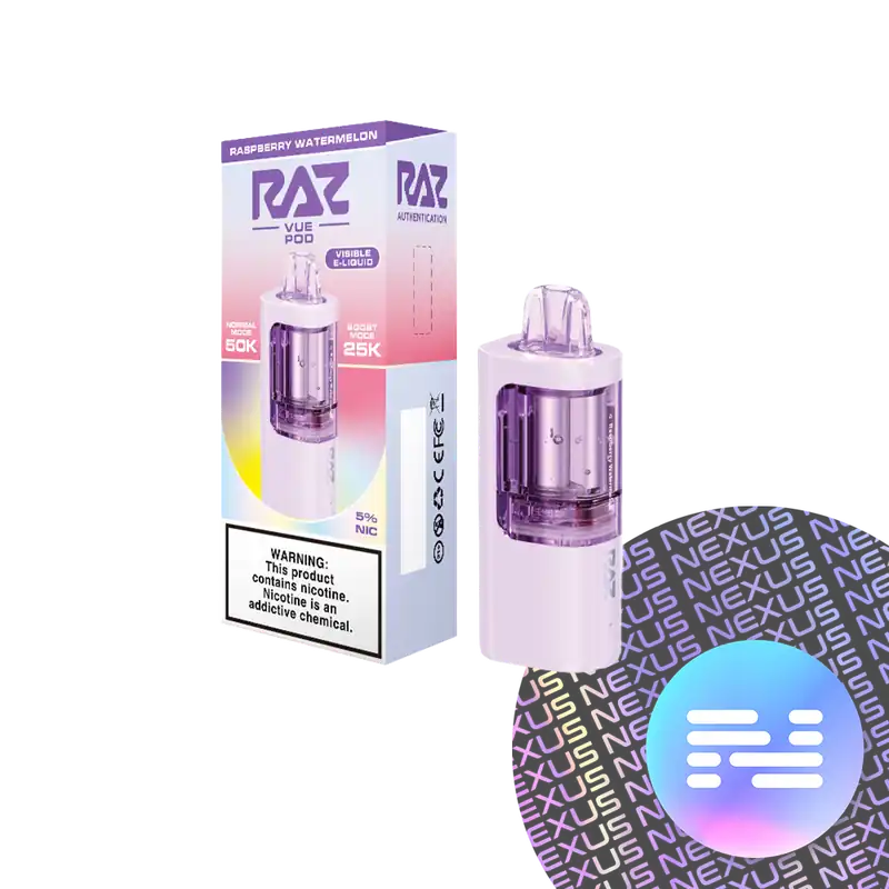 Raspberry Watermelon RAZ VUE 50K Disposable Pods - Uncategorized