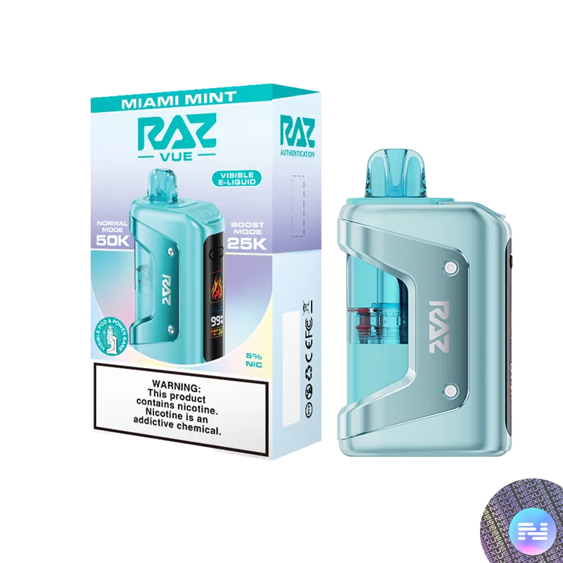 Miami Mint RAZ VUE 50K Disposable FULL KIT - Raz Bars