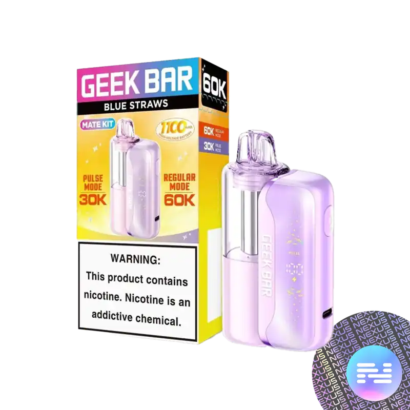 Blue Straws Geek Bar MATE 60K Disposable Vape Kit - Uncategorized
