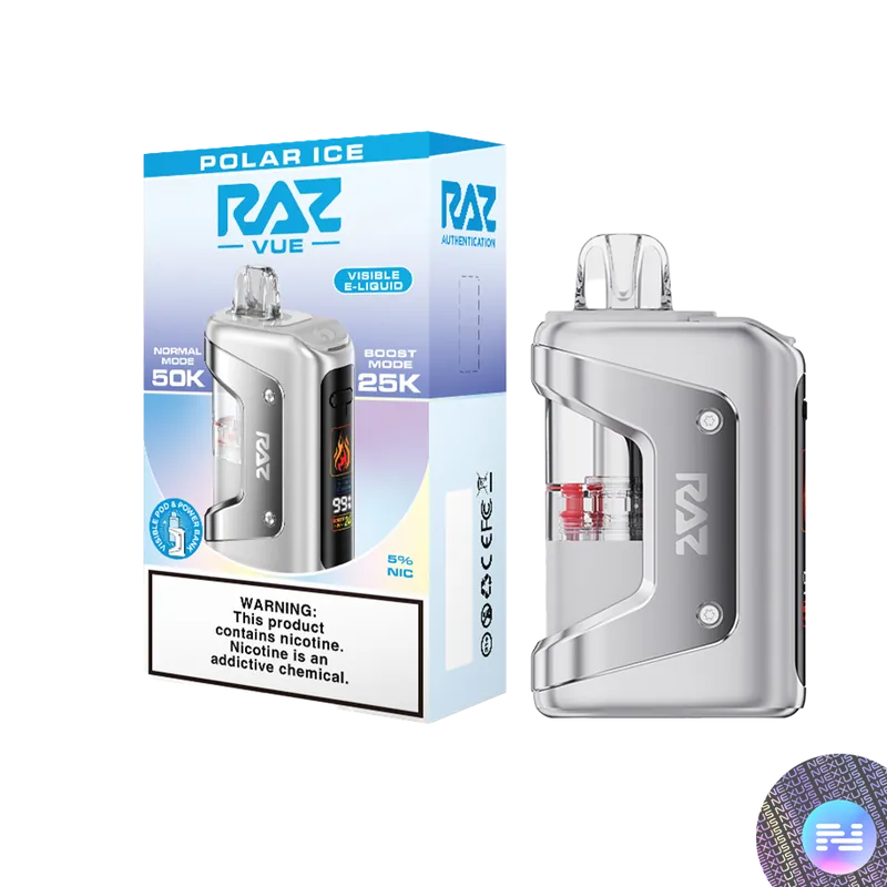 Polar Ice RAZ VUE 50K Disposable FULL KIT - Raz Bars