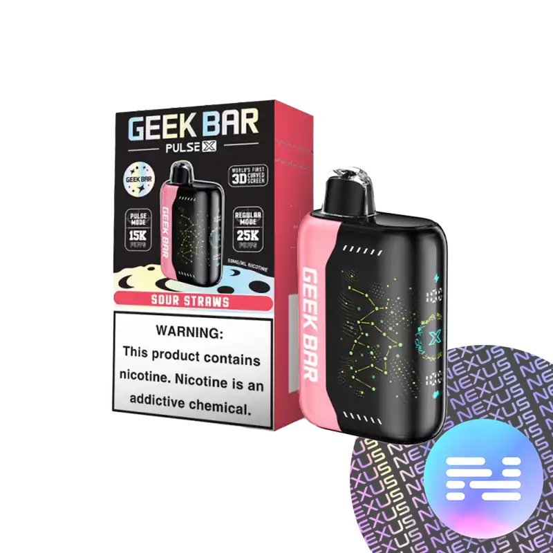 Sour Straws Geek Bar Pulse X 25000 Disposable Vape - Geek Vape