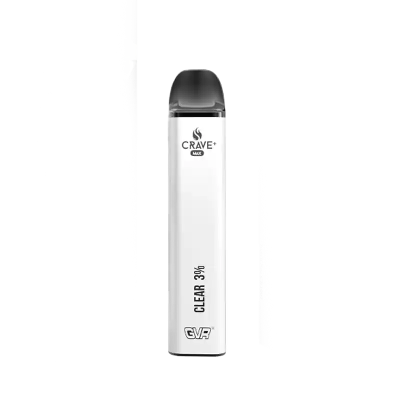 Clear 3% CRAVE MAX Disposable Vape 2500 Puff - Crave Vape