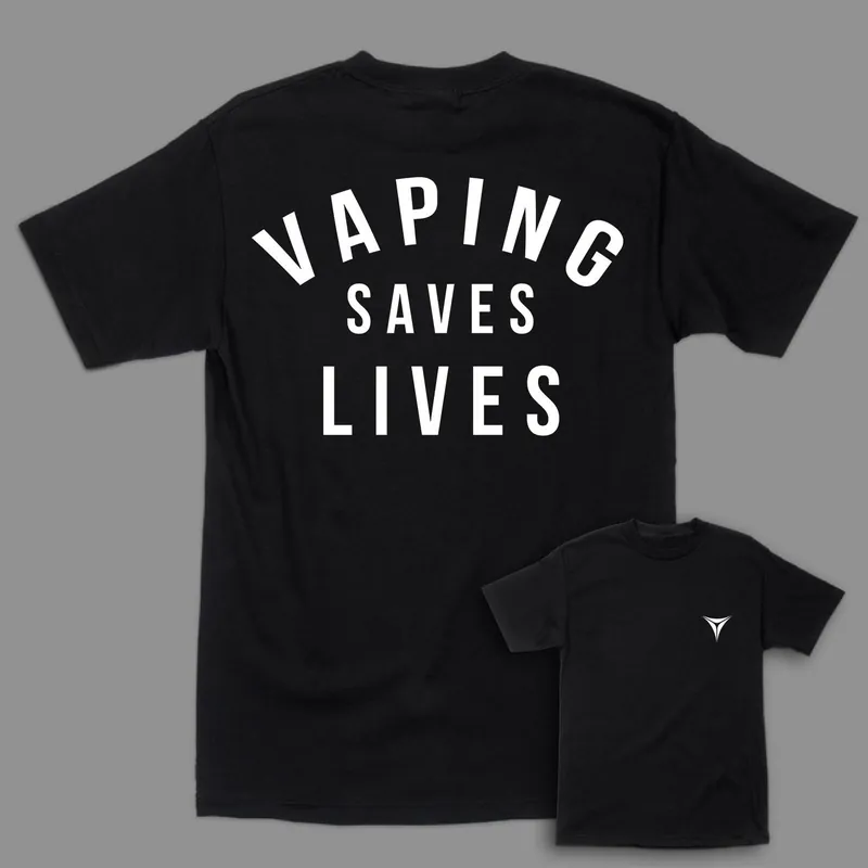 Select Vape “Vaping Saves Lives” Black T-Shirt