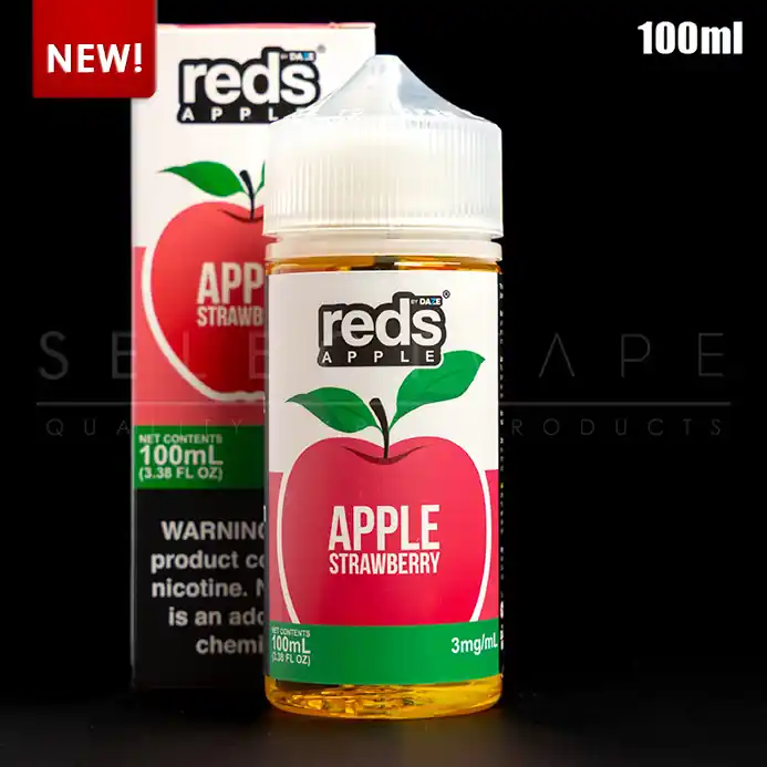 7Daze – Reds Apple Strawberry Eliquid 100ml - @id
