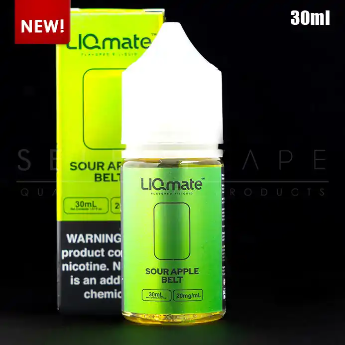 7Daze LiqMate – Sour Apple Belt Nic Salt 30ml - @id