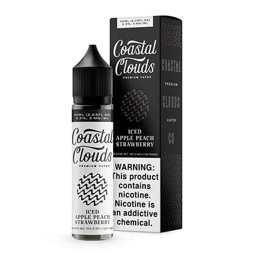 Coastal Clouds ICED Apple Peach Strawberry 60ml - Juice