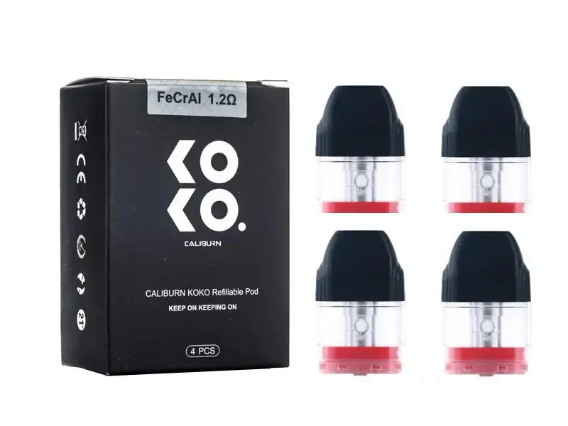 Uwell Caliburn KOKO Replacement Pod Cartridges (Pack of 4) - Accessories