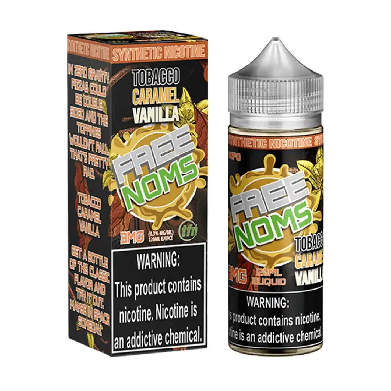 Tobacco Caramel Vanilla TFN 120ml Vape Juice – Free Noms