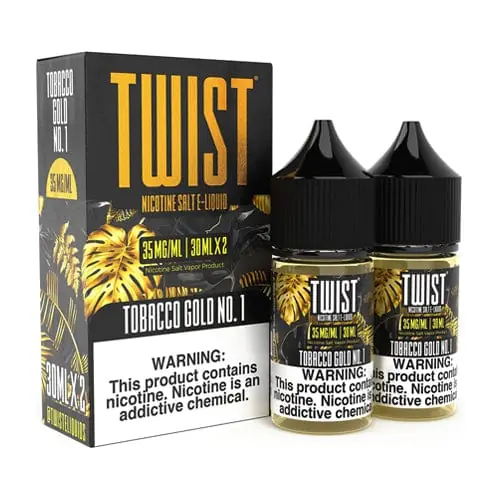 Tobacco Gold No.1 2x 30ml (60ml) Nic Salt Vape Juice – Twist E-Liquids