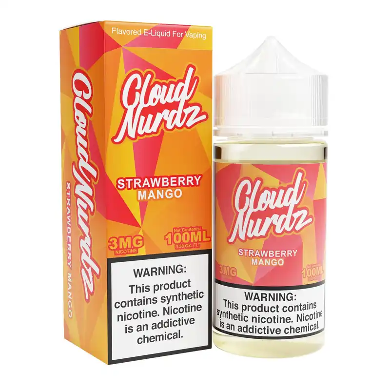 Strawberry Mango 100ml Synthetic Nic Vape Juice – Cloud Nurdz