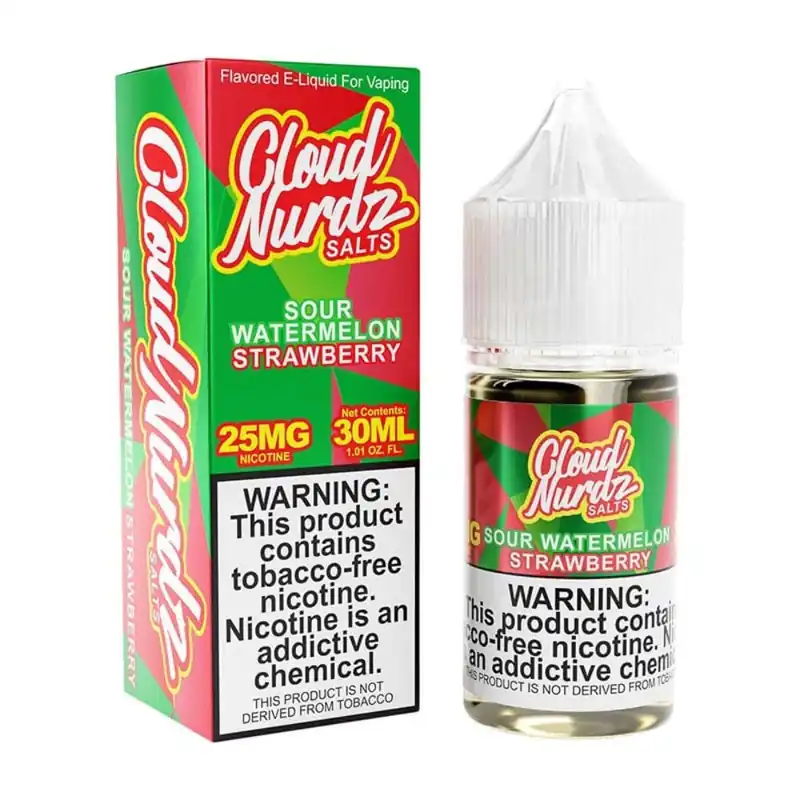 Sour Watermelon Strawberry 30ml TF Nic Salt Vape Juice – Cloud Nurdz