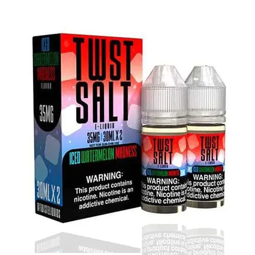 Watermelon Madness ICED 2x 30ml (60ml) Nic Salt Vape Juice – Twist E-Liquids